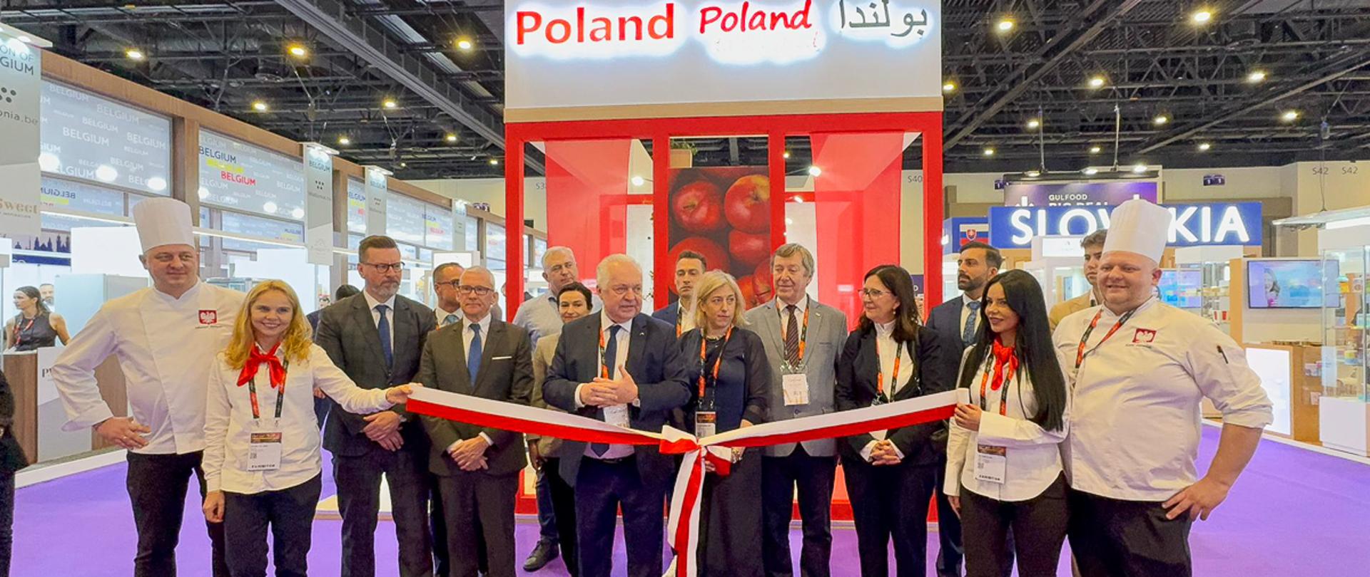 Otwarcie polskiego stoiska przez wiceministra Jacka Czerniaka podczas targów Gulfood Dubai 2026