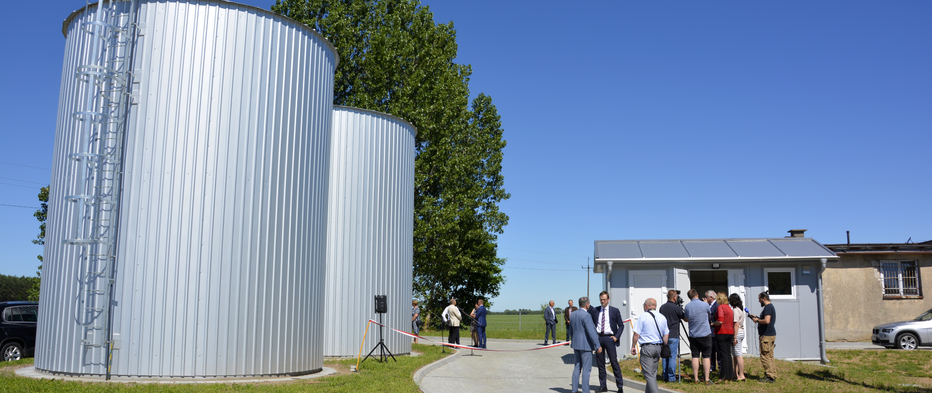 Otwarcie zmodernizowanej hydroforni w Jedwabnem