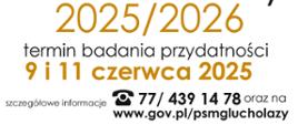 Brązowe tło centralnie obraz akwarela ukazujący grupkę dzieci grających na różnych instrumentach dzieci są w czapkach kolorowo obrane twarze raczej poważne w tle odrapana cegła ściana jeszcze gorszym stanie okno z którego wyglądają trzy osoby oraz obok pusta jednak nie pusta z żółtym kanarkiem klatka przed dziećmi rozlatujący się drewniany czarny płot na którym siedzi biały kogut z kolorowym ogonem z prawej strony napis państwowa szkoła muzyczna pierwszego stopnia mienia Jerzego Hallera Głuchołazach ogłasza zapisy na rok szkolny 2025-2026 termin badania przydatności 9 i 11 czerwca 2025, szczegółowo informacje symbol telefonu 774 39 14 78 oraz na www.gov.pl/psm Głuchołazy W lewym górnym rogu logo szkoły według ustalonego znaku pionowy napis od dołu Tadeusz Makowiecki 1882-1932 kapela dziecięca, 1922 olej na płótnie wysokość 114 cm szerokość