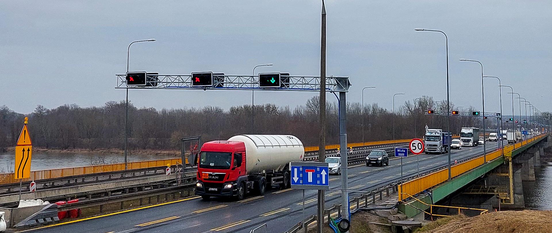 S7 Modlin - Czosnów, nowa organizacja ruchu na moście przez Wisłę