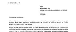Foreign Minister Zbigniew Rau's Letter
