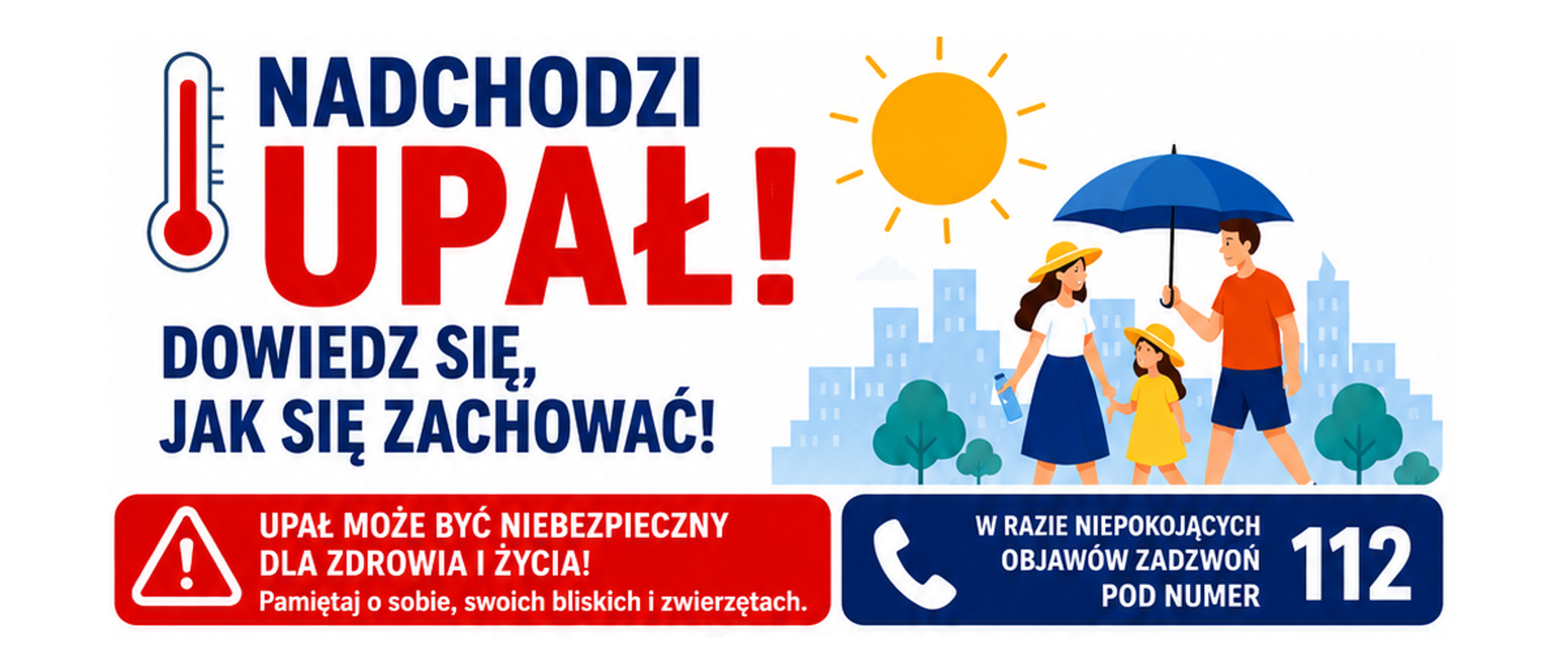 Nadchodzi upał. Dowiedz się, jak się zachować