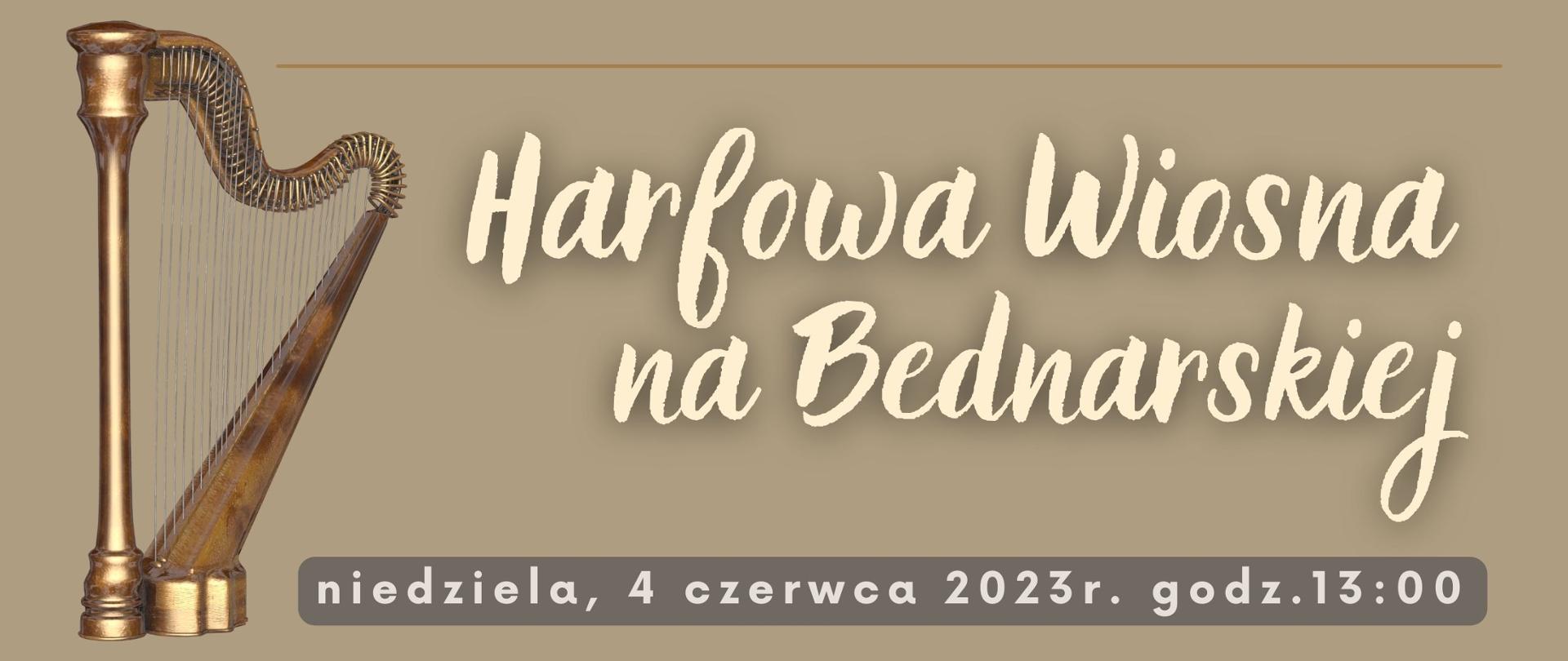 Afisz - Harfowa Wiosna na Bednarskiej