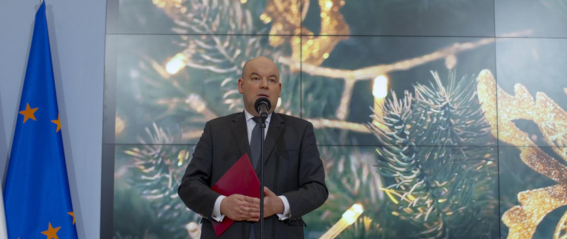 Spotkanie opłatkowe z beneficjentami programów pomocowych Pełnomocnika Rządu do spraw Polonii i Polaków za Granicą dla Rodaków z Ukrainy, posiadaczy Karty Polaka oraz ich Rodzin, którzy w Polsce znaleźli schronienie przed rosyjską agresją