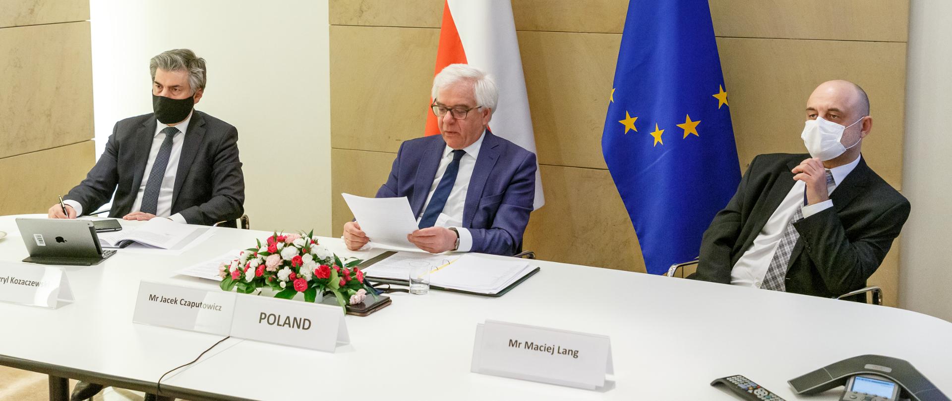 Wideokonferencja ministrów spraw zagranicznych UE