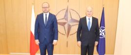 Wizyta wiceministra spraw zagranicznych M. Przydacza w Kwaterze Głównej NATO_19.10.2021
