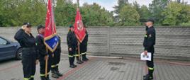 Szkolenie dla członków pocztów sztandarowych Jednostek Ochotniczych Straży Pożarnych z terenu powiatu obornickiego.