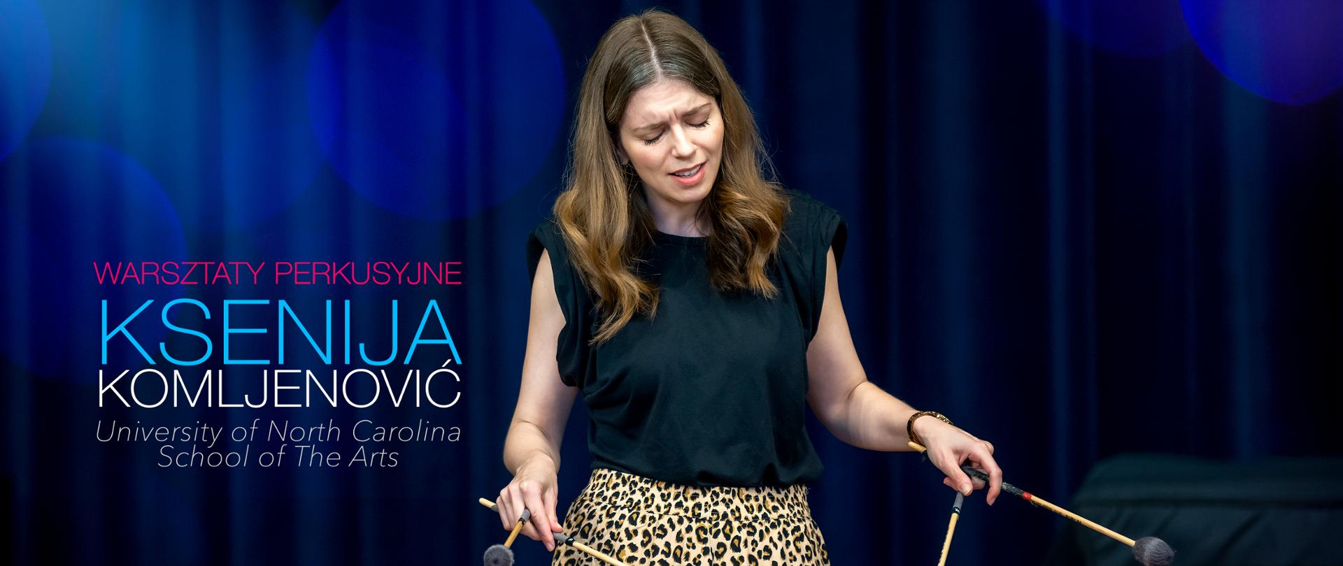 Warsztaty perkusyjne dla uczniów. Prowadzi Ksenija Konljenovic. Warsztaty odbyły się w sali koncertowej OSM.