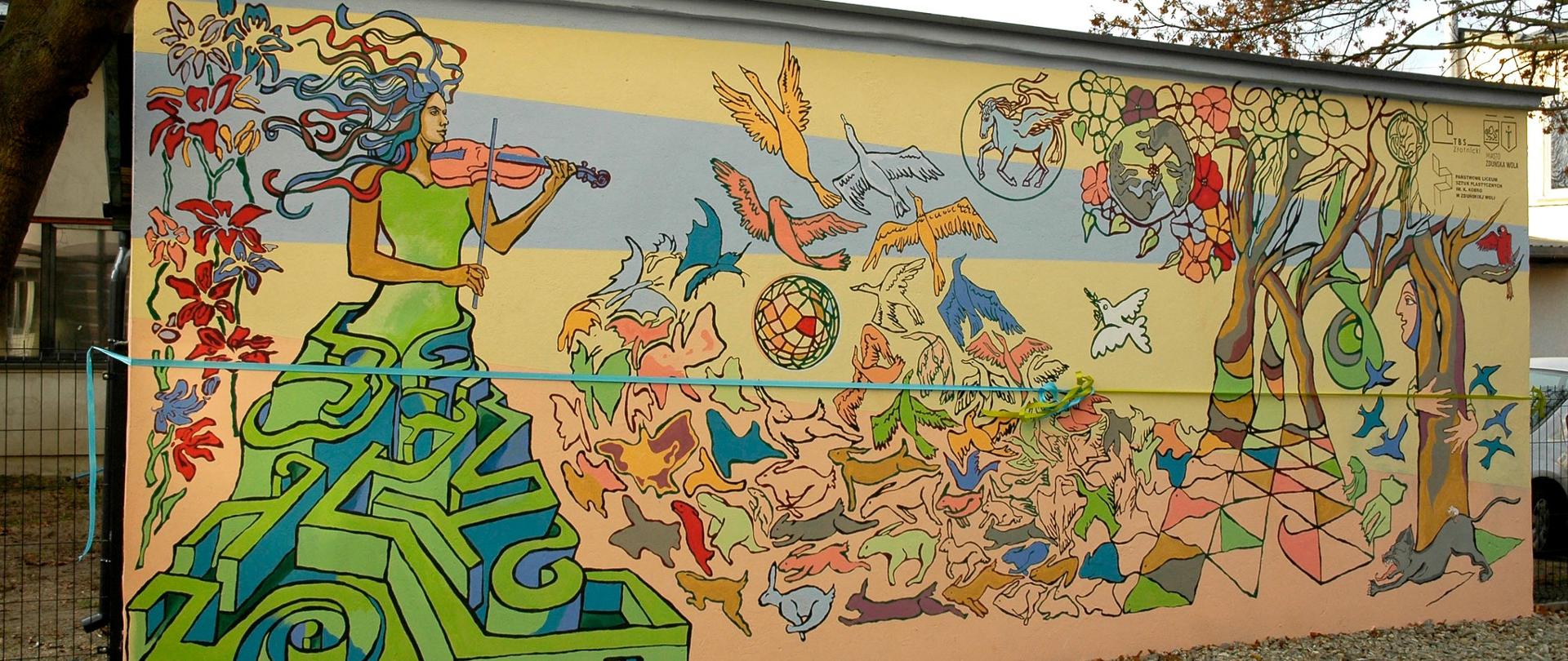 Uroczyste odsłonięcie muralu „Fantazyjny ogród sztuk”