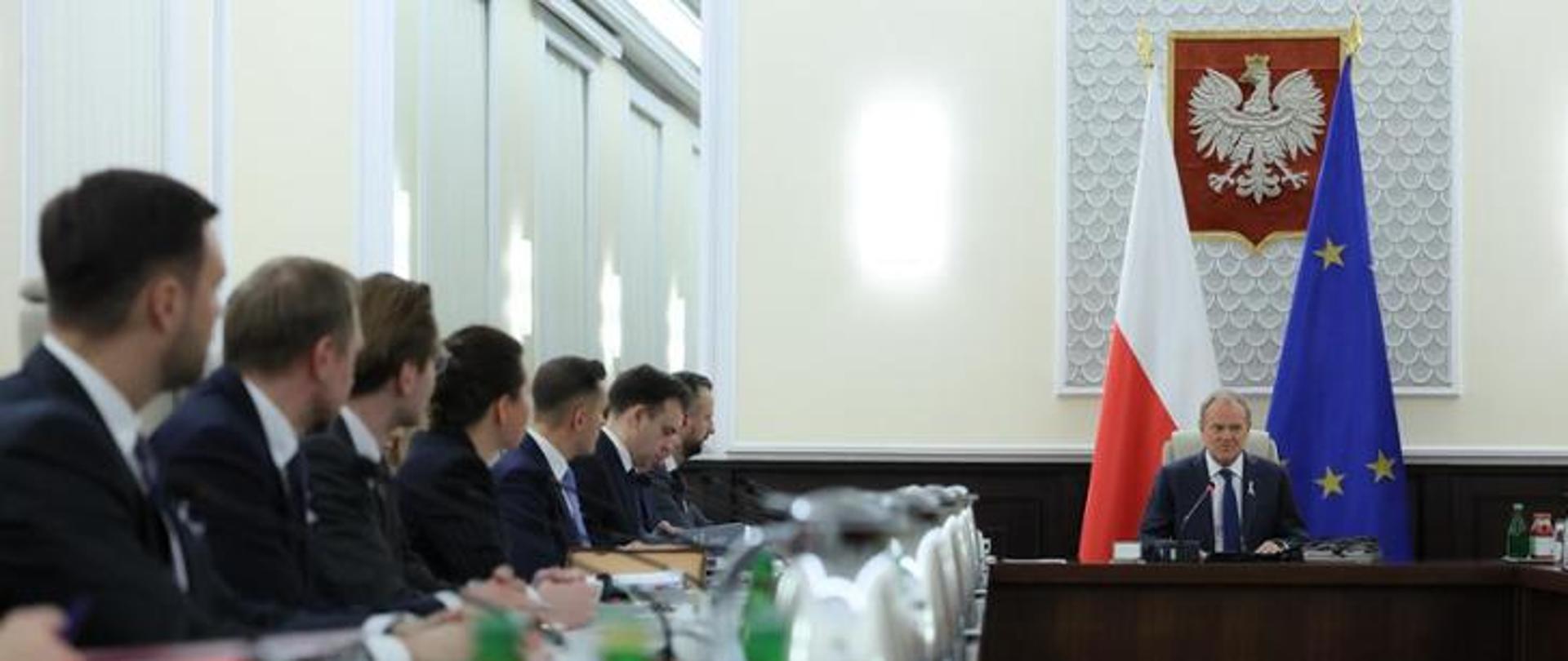 In the photo, participants of the government meeting