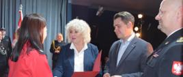 Uroczyste wręczenie promes Młodzieżowym Drużynom Pożarniczym z powiatu mińskiego - Mrozy 14.11.2022 r.