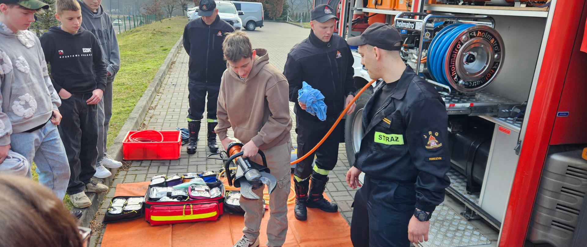 Pokaz sprzętu dla gości i uczniów ZSO nr 2 Kwidzyn