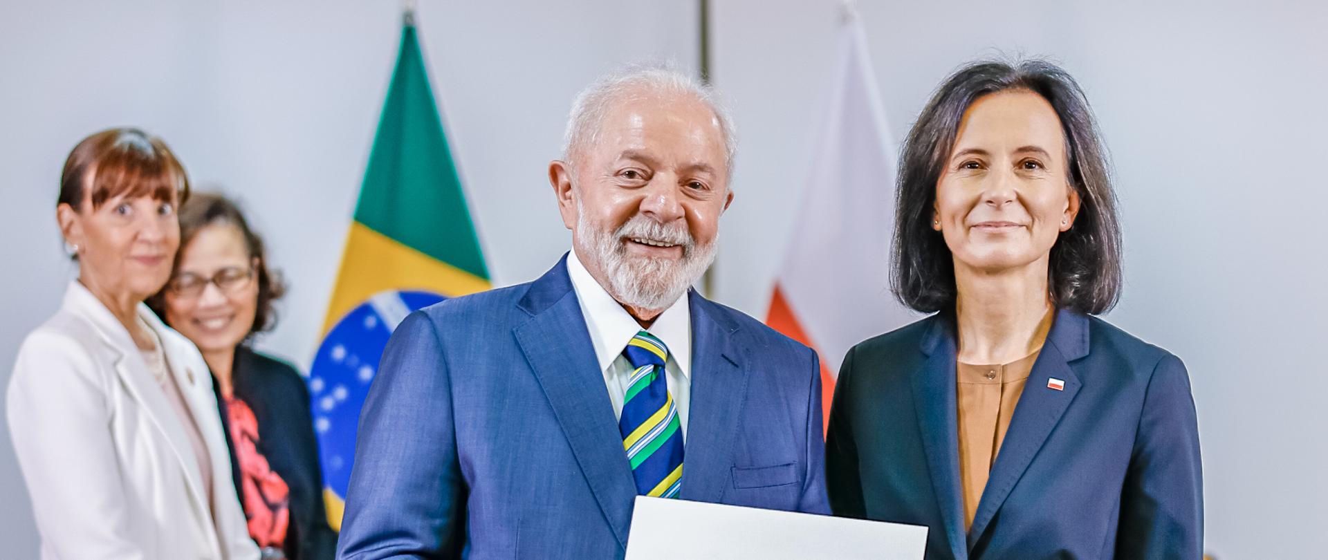 17.11.2023 - Presidente da República, Luiz Inácio Lula da Silva, durante apresentação de cartas credenciais da Embaixadora da República da Polônia, Bogna Janke Palácio do Planalto, Brasília - DF. Foto: Ricardo Stuckert/PR