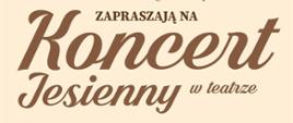 Jesienny koncert w teatrze - plakat