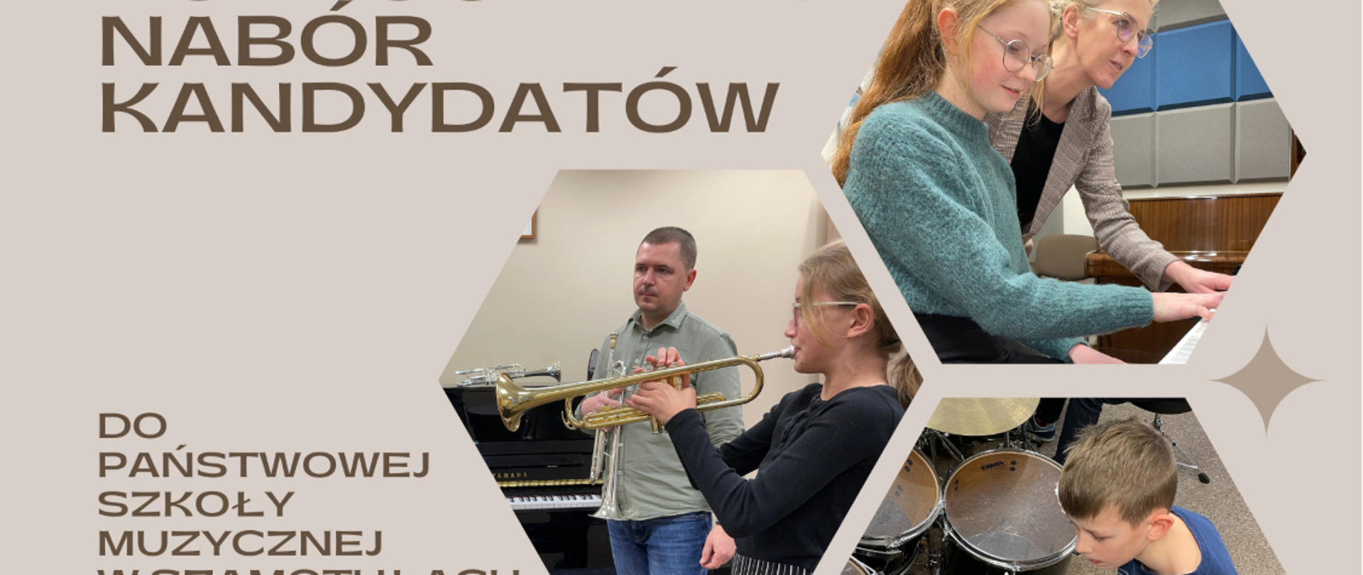 Plakat dotyczący wstępnych informacji o naborze