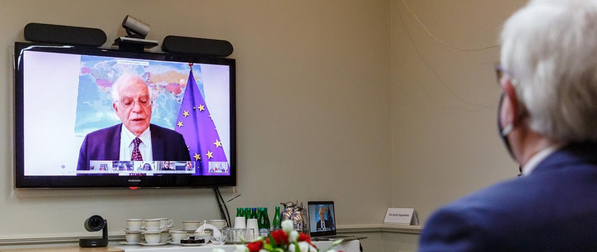 2020 -05-08 RB ONZ MSZ Czaputowicz Baurski Fot: Sebastian Indra / MSZ