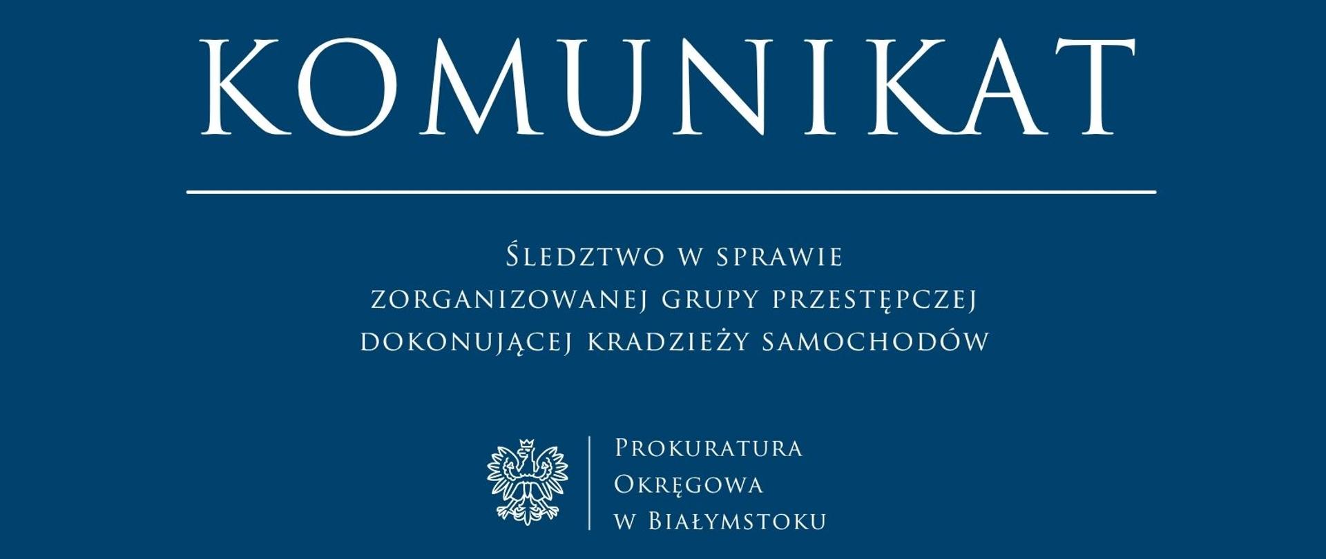 Śledztwo w sprawie zorganizowanej grupy przestępczej dokonującej kradzieży samochodów
