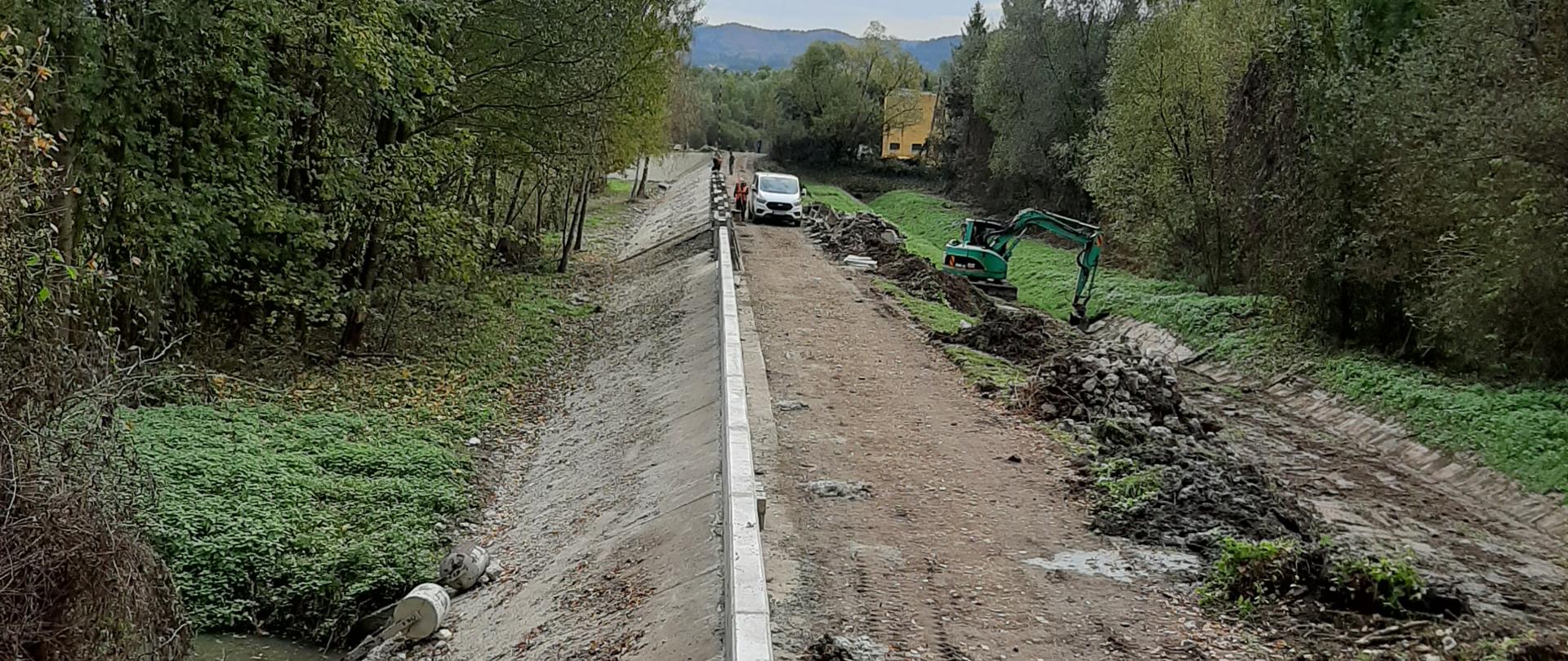 Remont zapory bocznej Myślenice - ZW Dobczyce