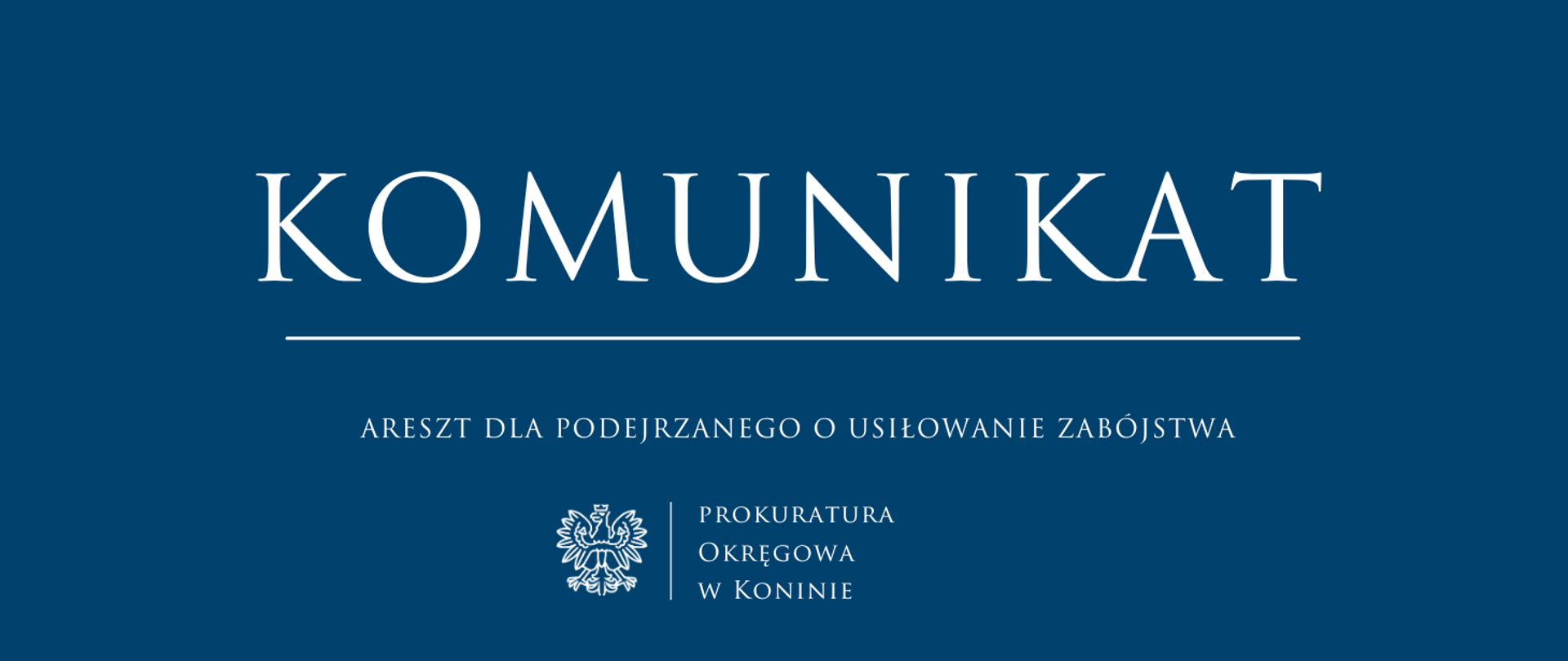 ARESZT DLA PODEJRZANEGO O USIŁOWANIE ZABÓJSTWA