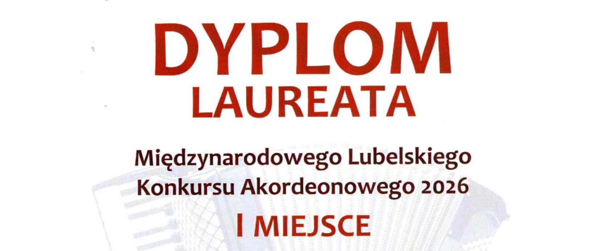 Dyplom laureata_Stanisław Trębacz