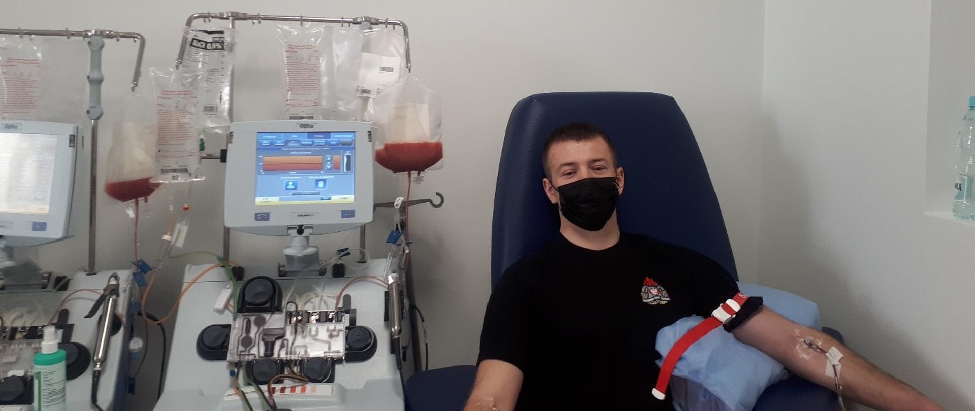 Strażak oddaje szpik kostny