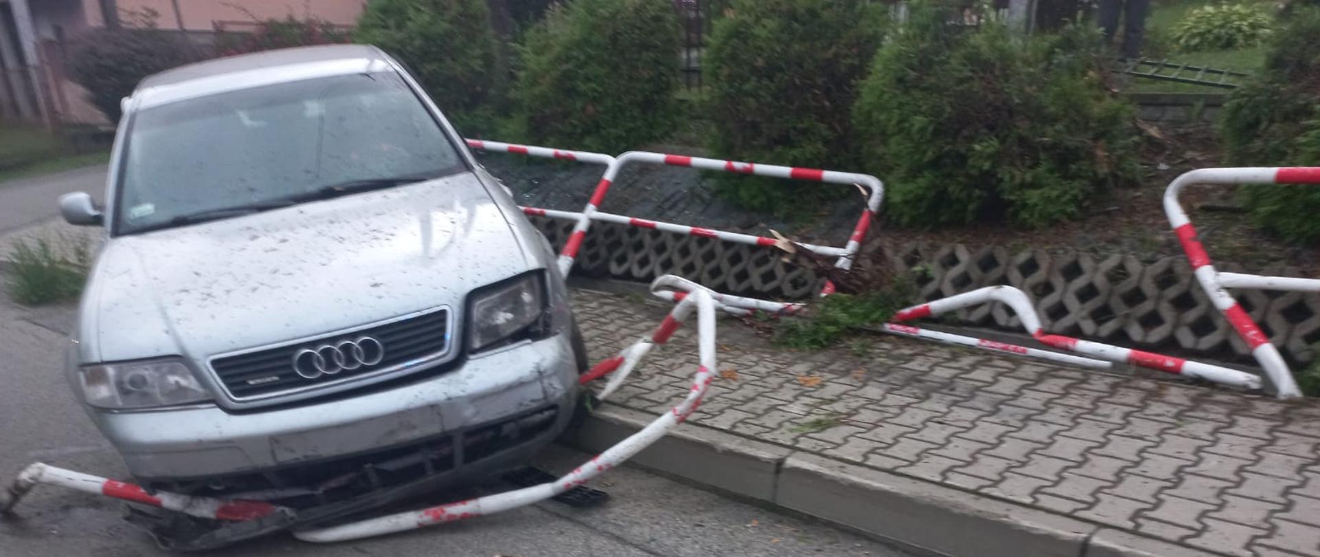 Kolizja w miejscowości Hucisko