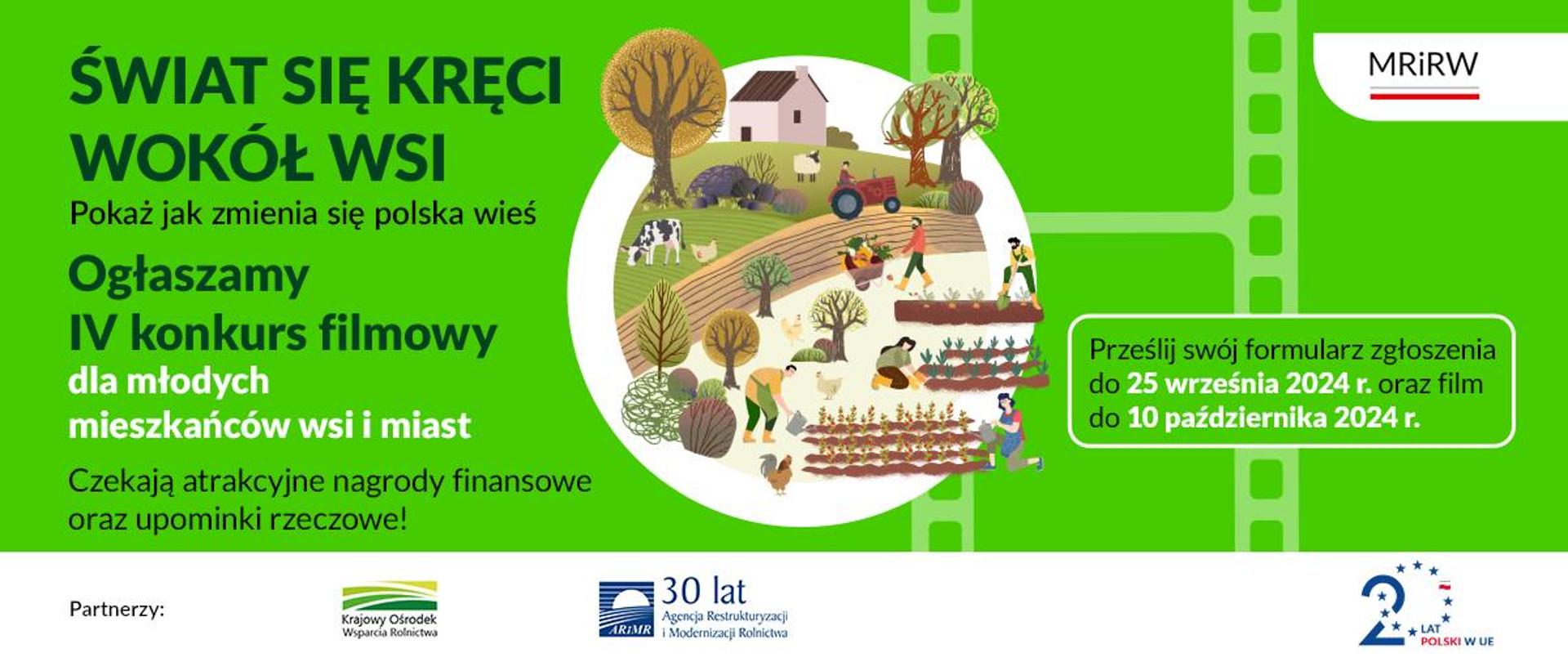 rysunek pracujących na roli