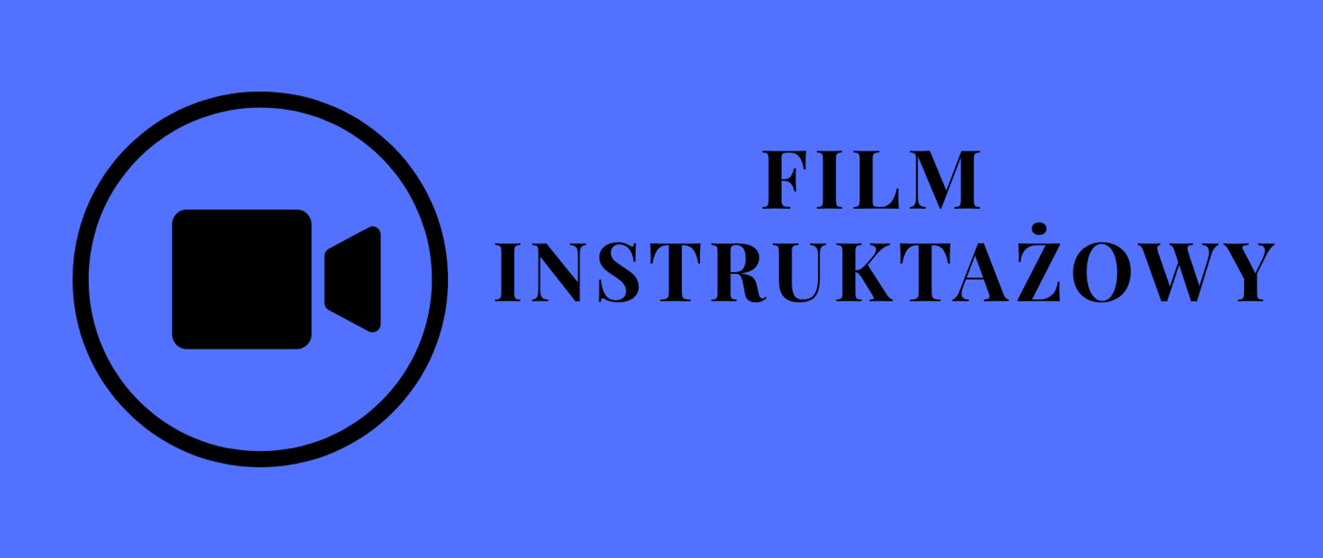 Film instruktażowy z grafiką kamery