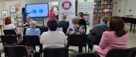 Spotkanie w Bibliotece w Kamieniu (gmina Ceków) dotyczące profilaktyki raka piersi