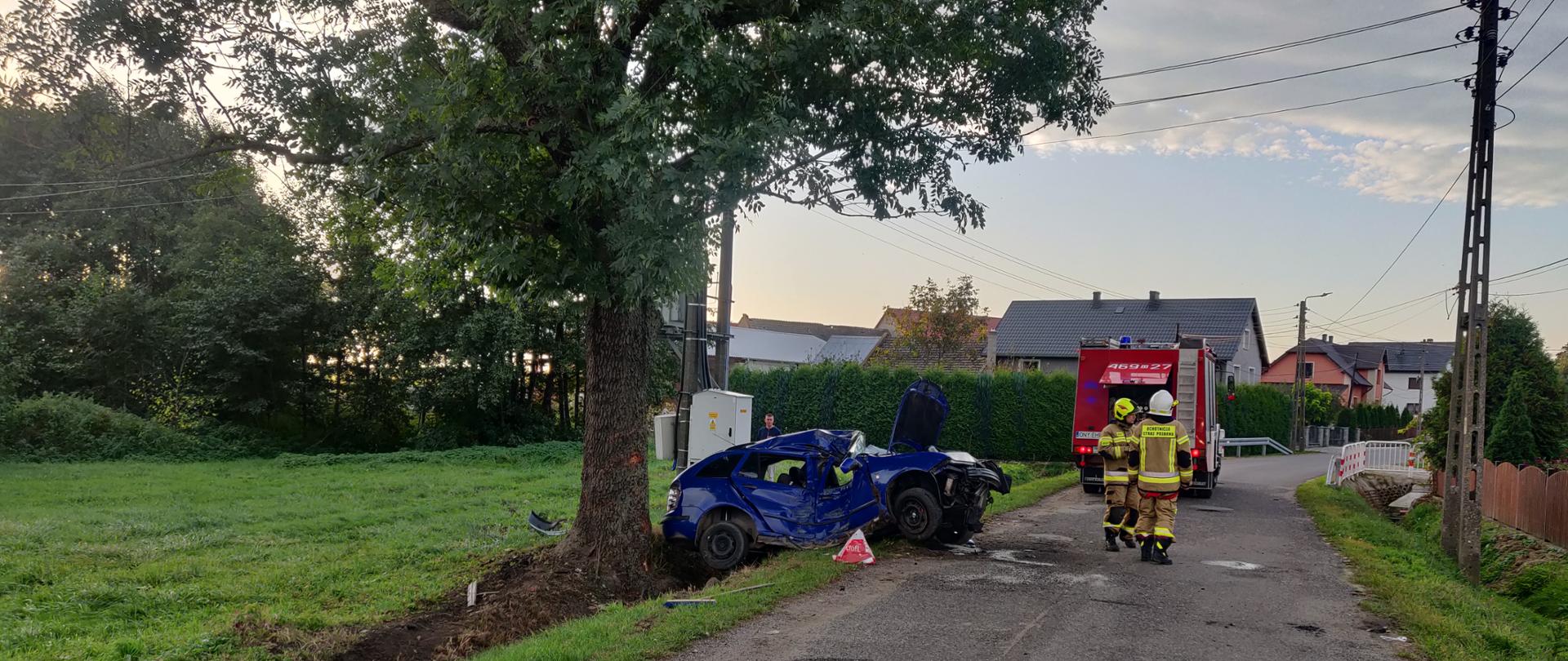 Wypadek drogowy - Makowice.