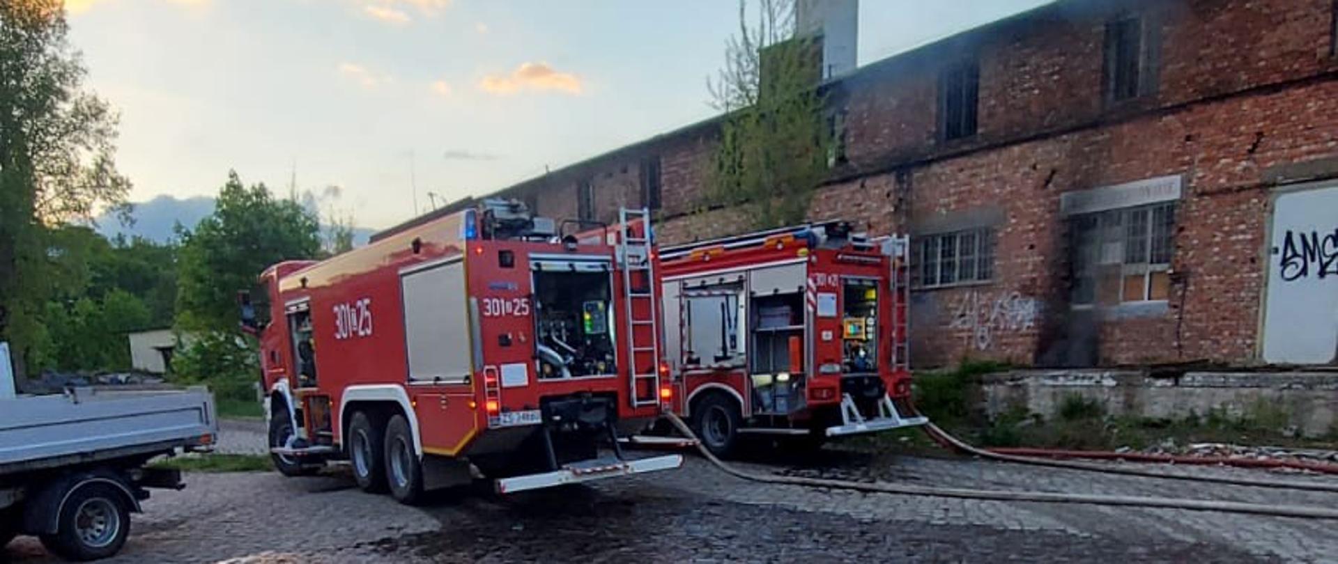 Pożar pustostanu ul. Starkiewicza 