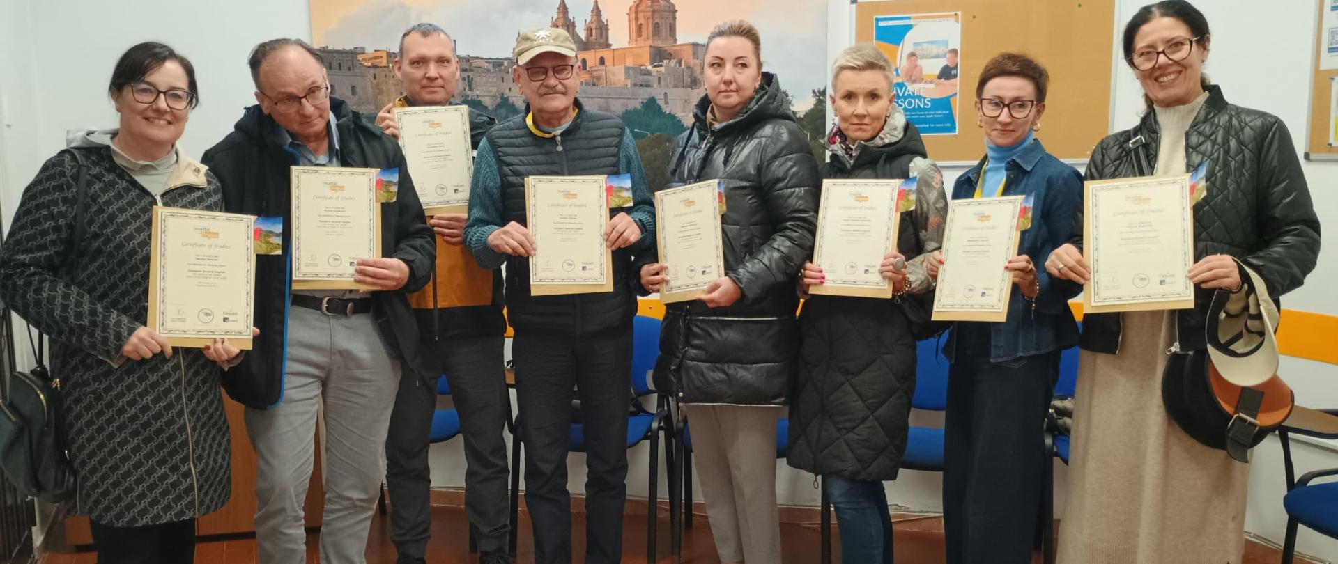 Zakończenie kursu językowego