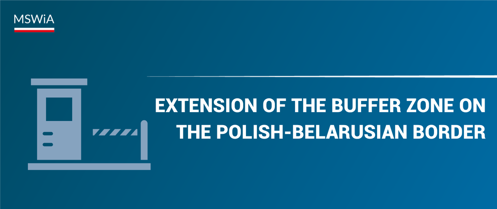 Extension of the buffer zone on the Polish-Belarusian border