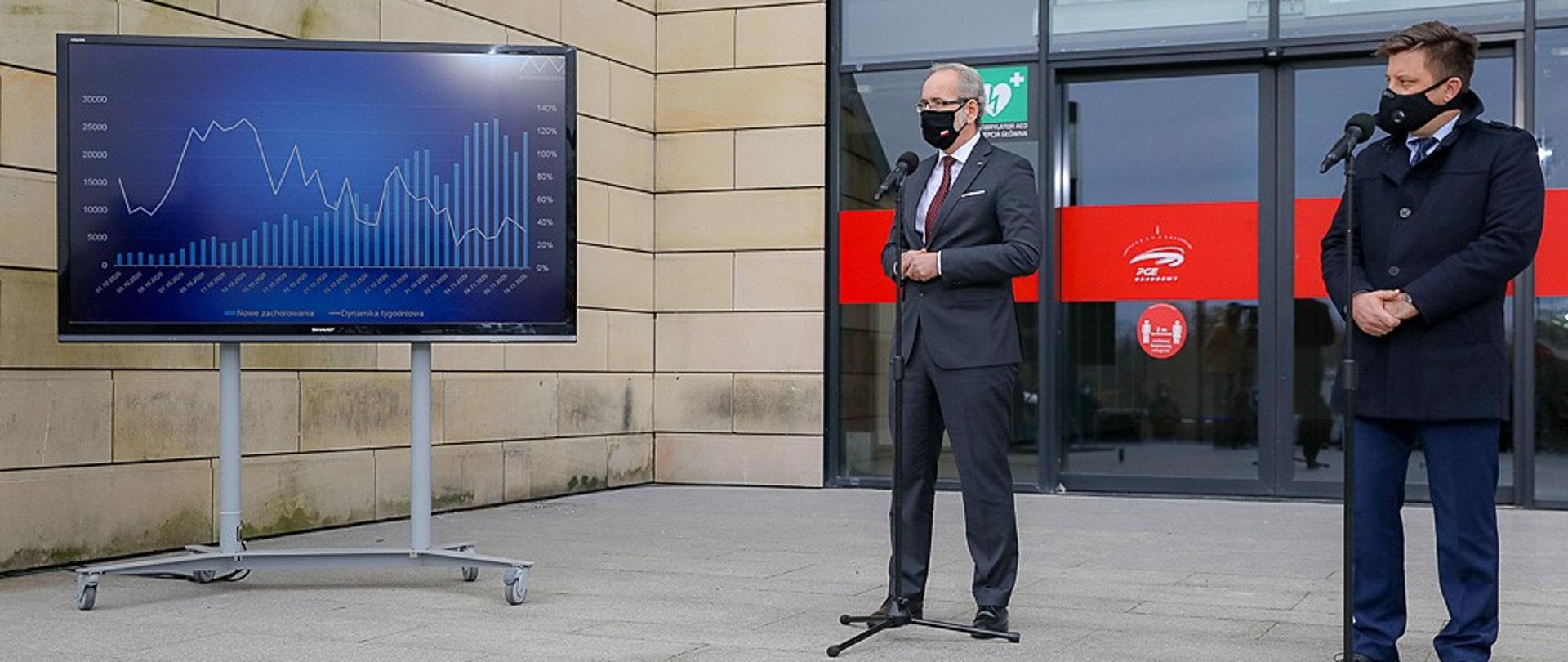 minister Michał Dworczyk i minister Adam Niedzielski 