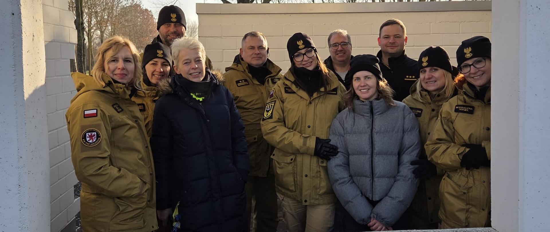 Wizyta przedstawicieli Komendy Wojewódzkiej PSP we Wrocławiu w Centrum Szkoleniowym THW