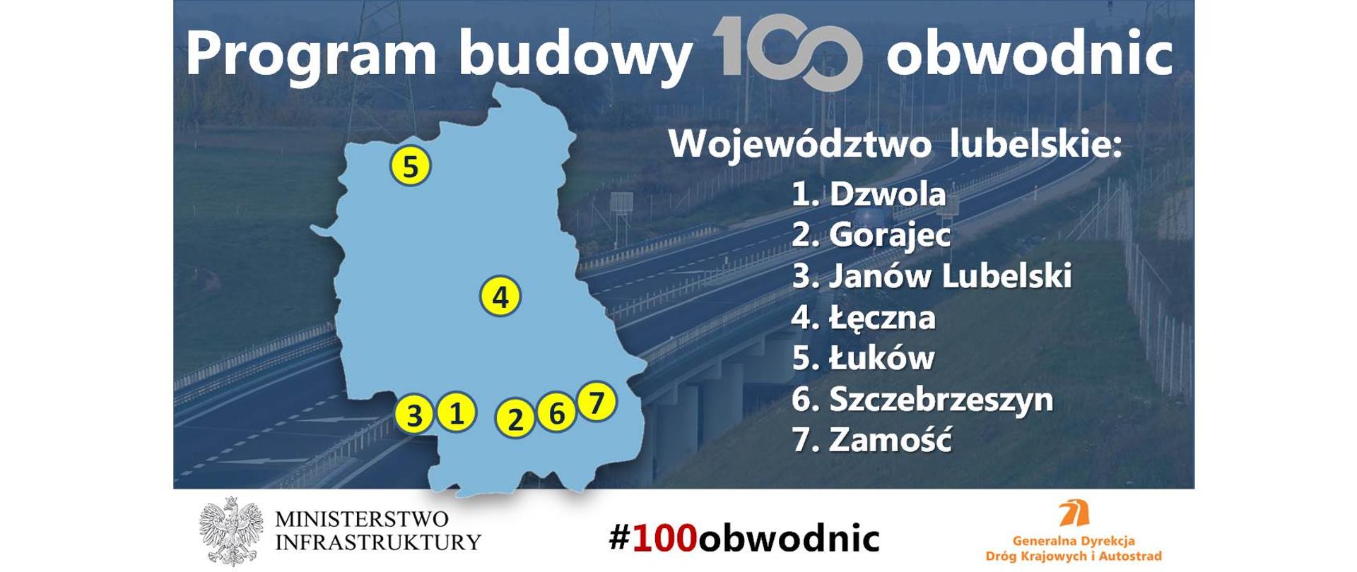 Województwo lubelskie - 100 obwodnic