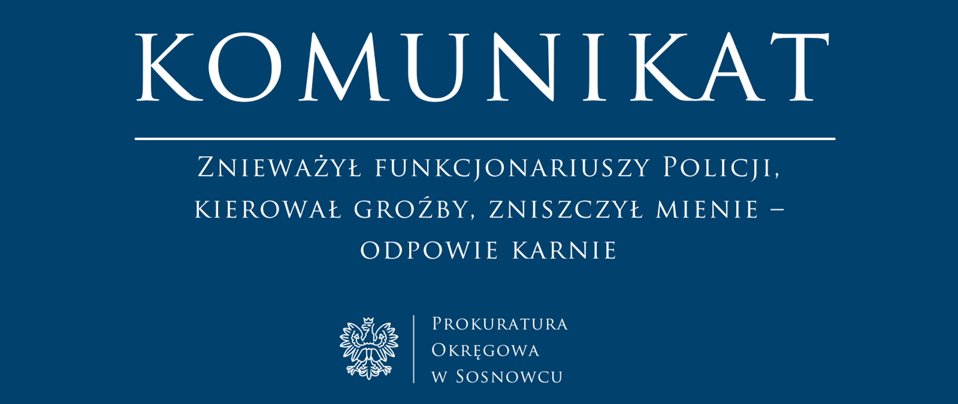 Znieważył funkcjonariuszy Policji, kierował groźby, zniszczył mienie – odpowie karnie.