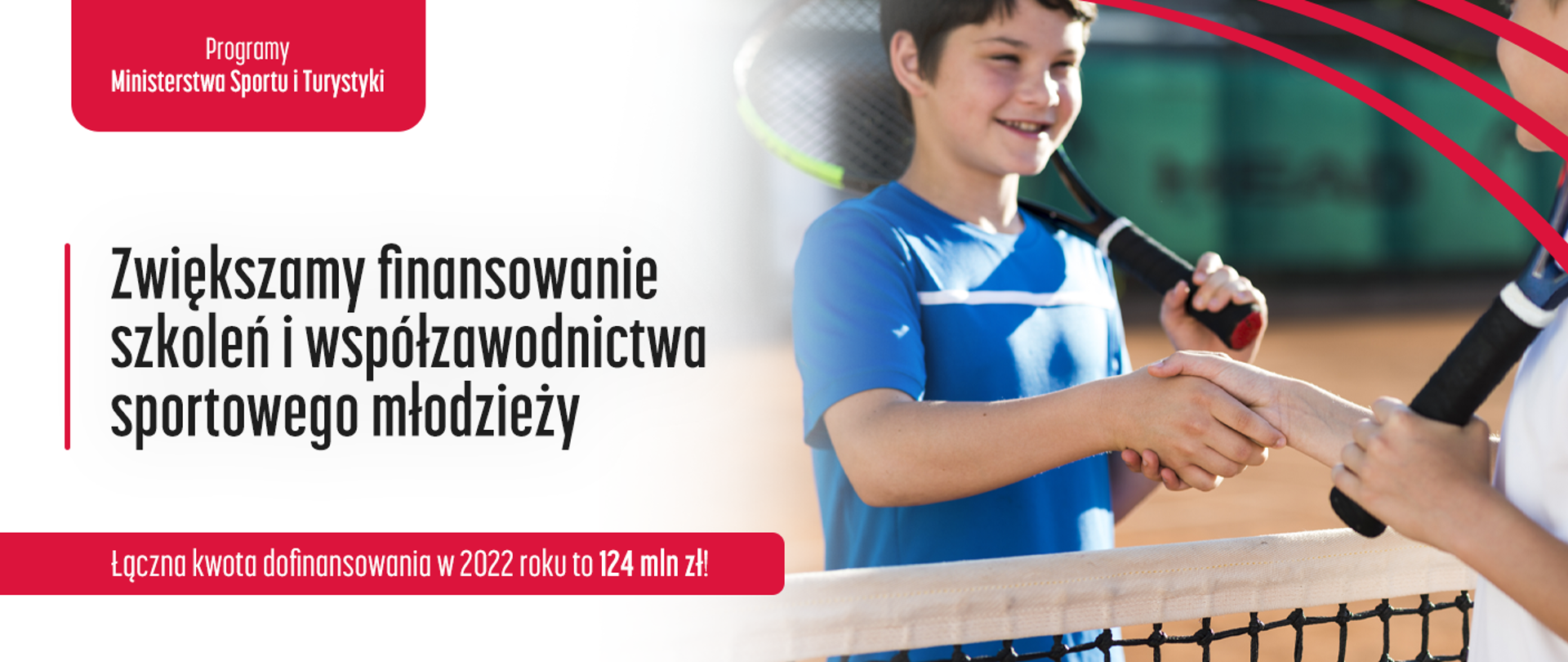 Grafika nt. Ministerstwo Sportu i Turystyki zwiększa finansowanie szkoleń i współzawodnictwa sportowego młodzieży. Aż 124 mln zł w budżecie programu!