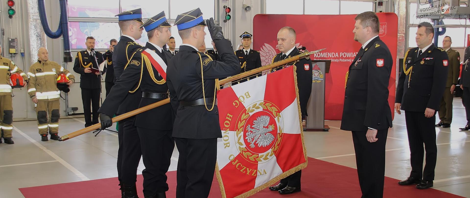 Pożegnanie Komendanta Powiatowego PSP w Legionowie st. bryg. Radosława Parapury.