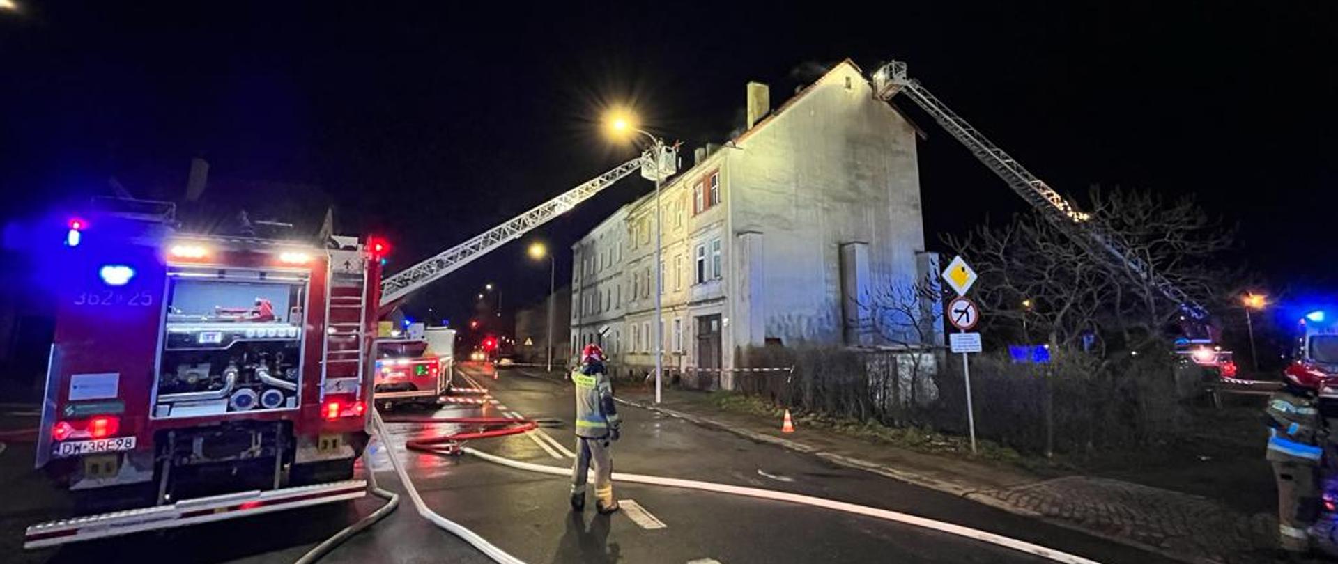 Pożar mieszkania - Legnica, ul. Głogowska