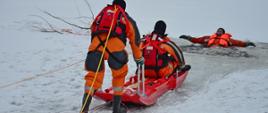 Pokazy z ratownictwa lodowego – Zalew Węgrowski