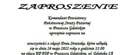 ZAPROSZENIE NA POWIATOWE OBCHODY DNIA STRAŻAKA