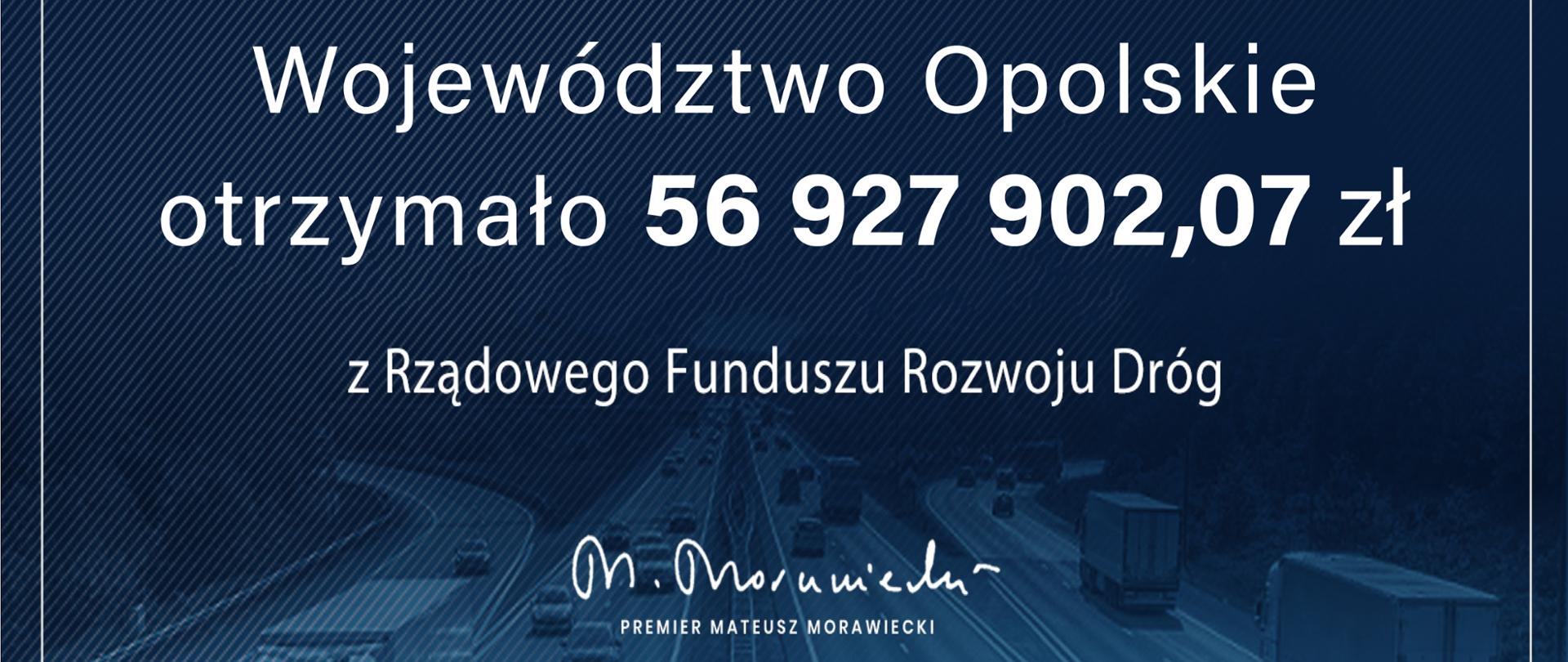 Czek dofinansowania z Rządowego Funduszu Rozwoju Dróg 