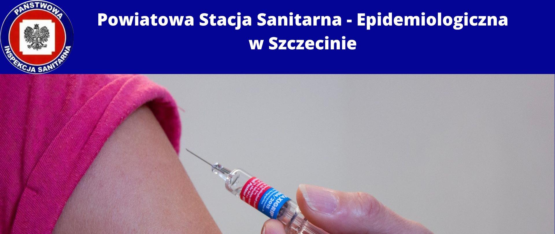 Szczepienia przeciw grypie - zdjęcie ze szczykawką i ręką