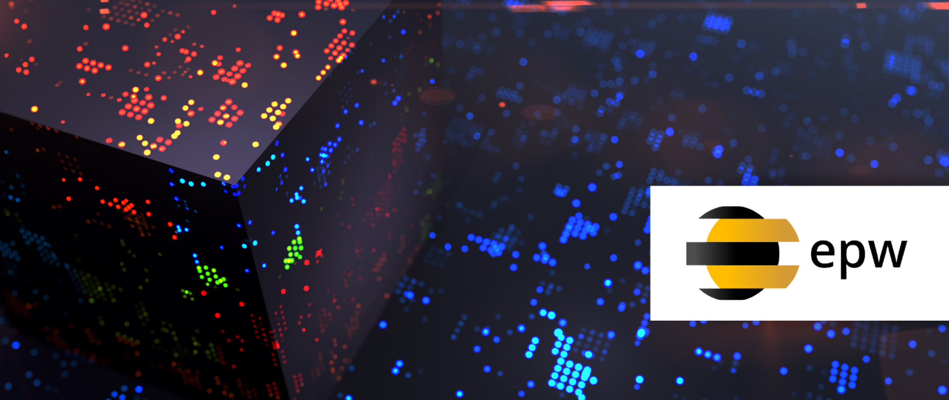 Grafika z motywem kryptografii i logo projektu EPW