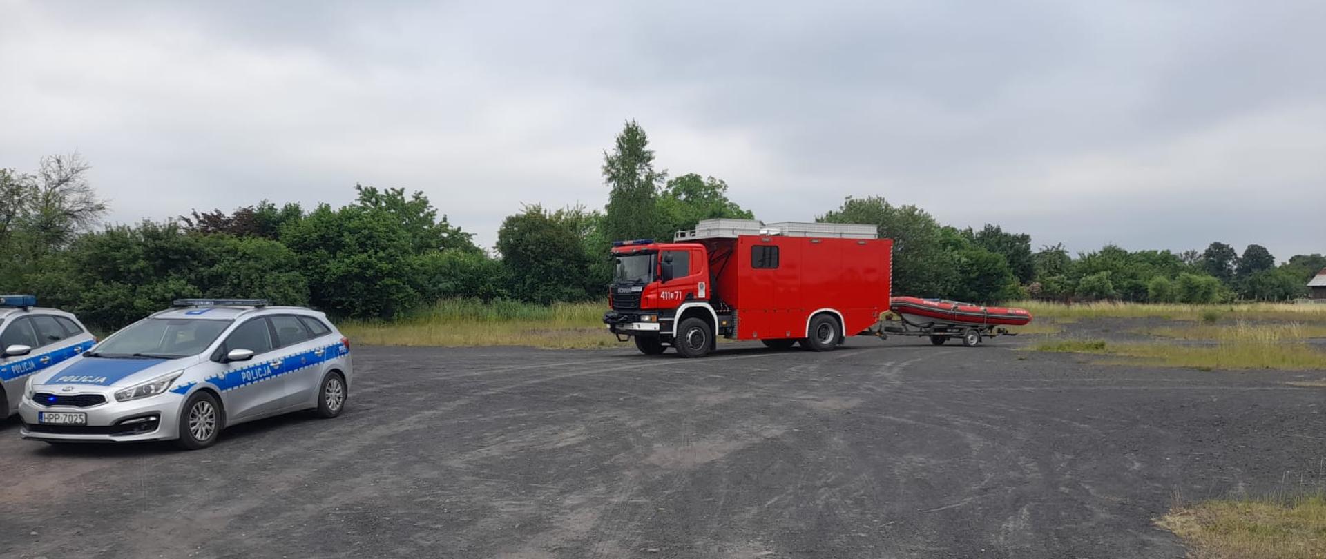 Akcja ratownicza na stawie Cegielnia w dniu 23.06.2021.