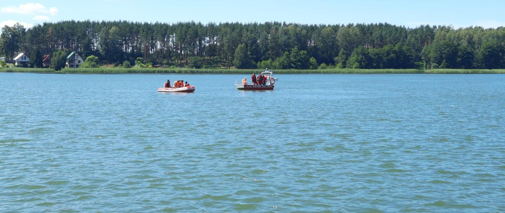 Ćwiczenia z ratownictwa wodnego JRG Działdowo