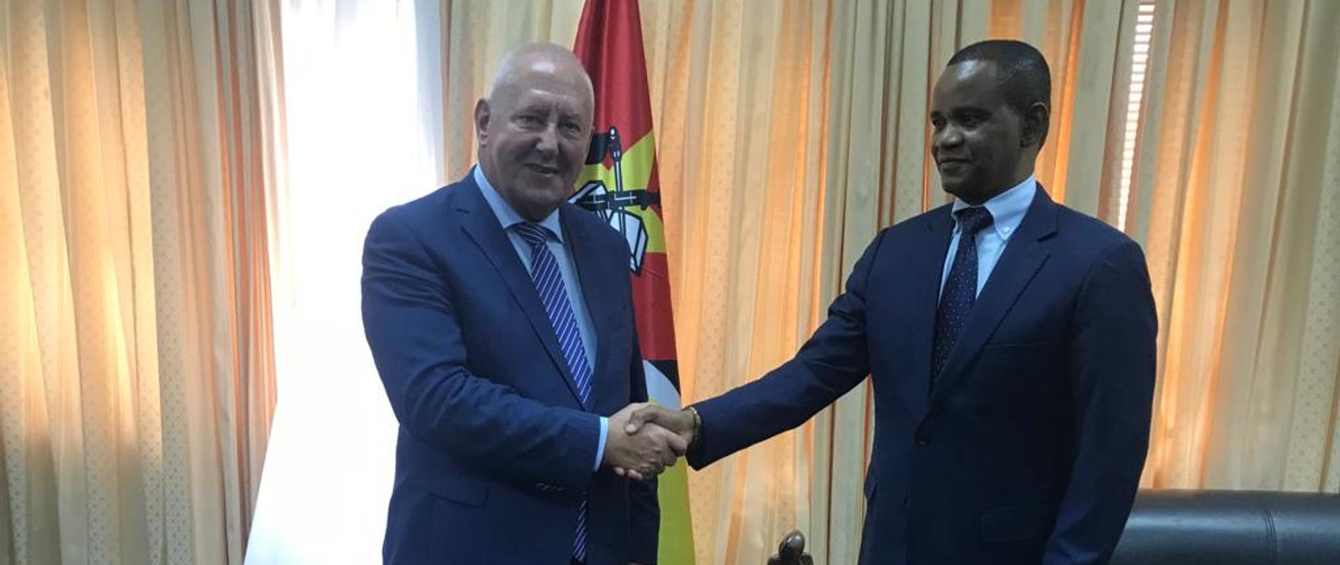 Ambasador Andrzej Kanthak z Wiceministrem Spraw Zagranicznych i Współpracy Manuelem Goncalves