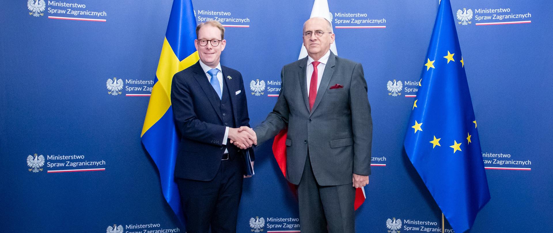 Minister Zbigniew Rau met with Sweden’s Minister for Foreign Affairs Tobias Billström