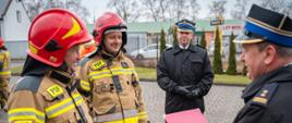 Pożegnanie strażaków odchodzących na zaopatrzenie emerytalne